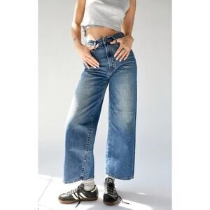 BDG Urban Outfitters Womens Retro High & Wide Blue Denim Cotton Ankle Jeans 27